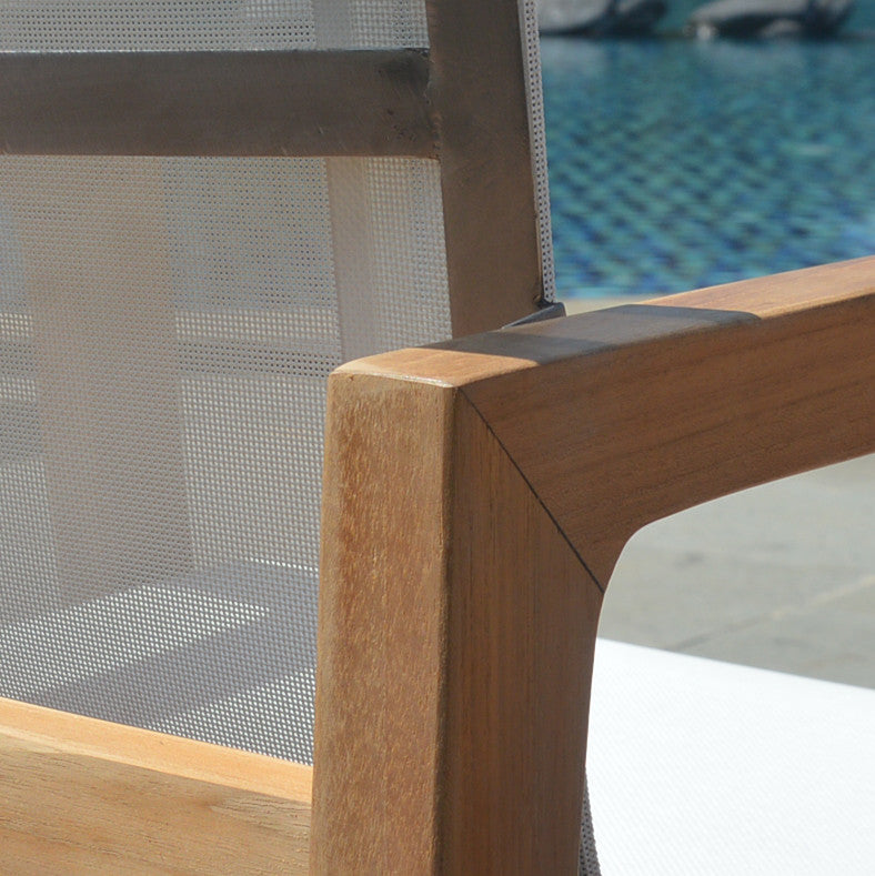 Catalina Oceana Teak Outdoor Dining Chair, Set of 2