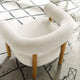 Sable Upholstered Fabric Armchair - Ivory Natural