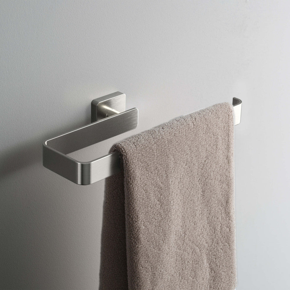 Blaze 10 inch Bathroom Towel Bar, Brushed Nickel