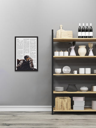 "Staying Home" Framed Painting Print, 20"x30"