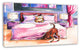 Brown Dog in Bedroom, Animal Canvas Art Print, 32"x16"