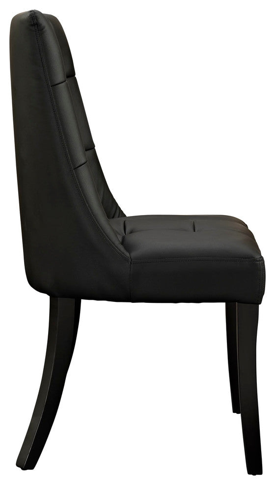 Modern Contemporary Kitchen Dining Side Chair Black