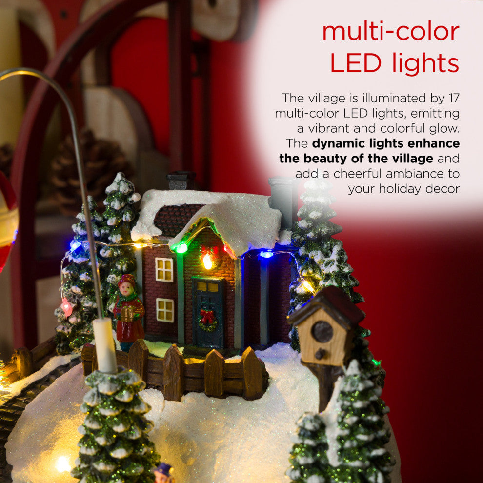 Animated Christmas Village Holiday Tabletop Decor