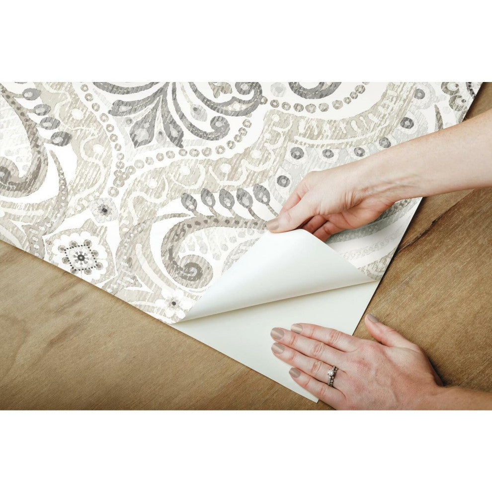 Bohemian Damask Peel & Stick Wallpaper