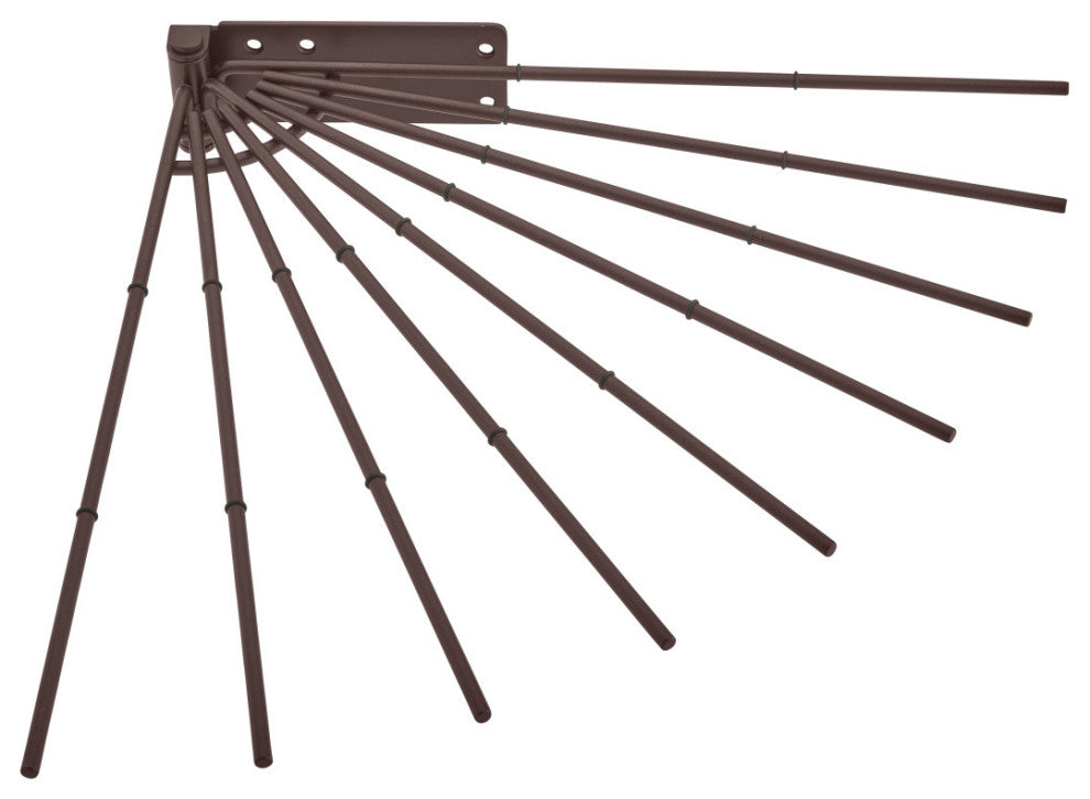 Swing Out Fan Pants Rack for Custom Closet Systems, Oil Rubbed Bronze