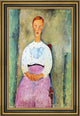 Amedeo Modigliani Girl Polka-Dot Blouse