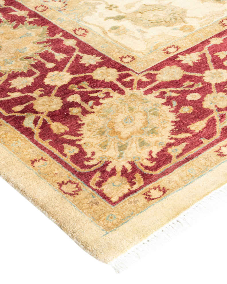 Mogul, One-of-a-Kind Hand-Knotted Area Rug Ivory, 6' 2 x 8' 6