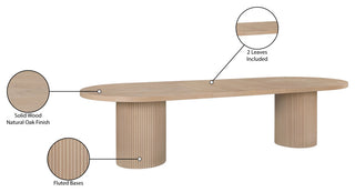 Belinda Oak Wood Dining Table, Oak