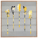 Deny Designs Iveta Abolina Gray Yellow Feathers Framed Wall Art