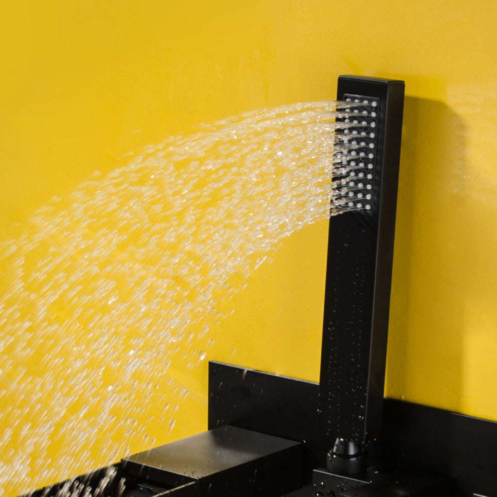Wall Mounted Roman Tub Faucet With Hand Shower