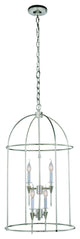 Elegant Lighting Bavaria Collection Pendant, Polished Nickel