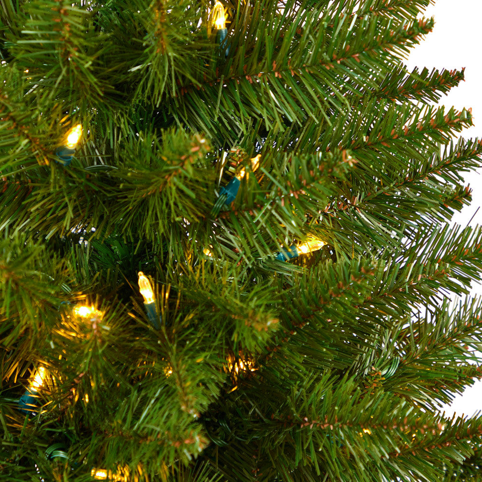 5' Vermont Spruce Faux Xmas Tree W/Lights & Bendable Branches