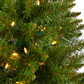 5' Vermont Spruce Faux Xmas Tree W/Lights & Bendable Branches