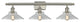Orwell 3-Light LED Bath Fixture, Brushed Satin Nickel, Glass: Clear