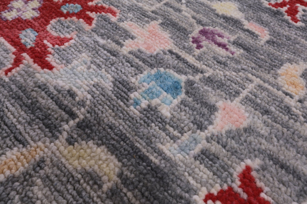 Handmade Turkish Oushak Wool Rug 9' 0" X 12' 2" - Q15705