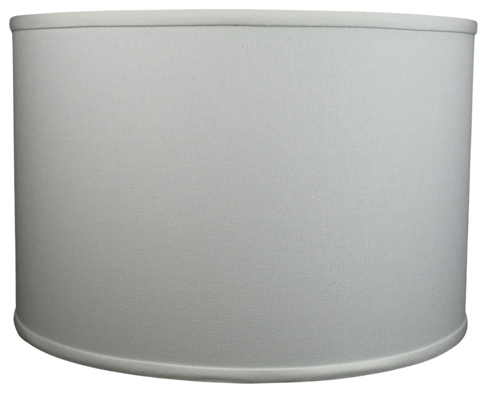 Fenchel Shades 18"x18"x12" Drum Lamp Shade, Linen Cream