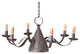 Millhouse Chandelier in Blackened Tin