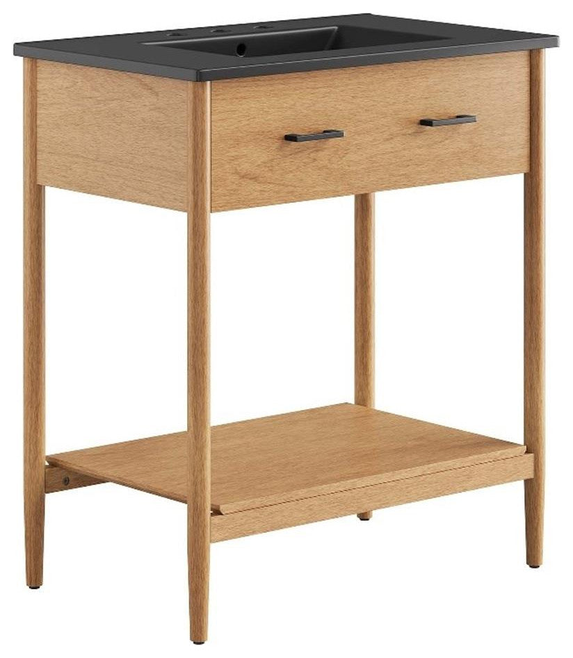 Zaire 30" Bathroom Vanity in Natural Black