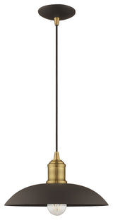 Livex Lighting Bronze 1-Light Mini Pendant