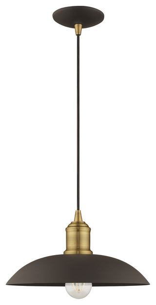 Livex Lighting Bronze 1-Light Mini Pendant