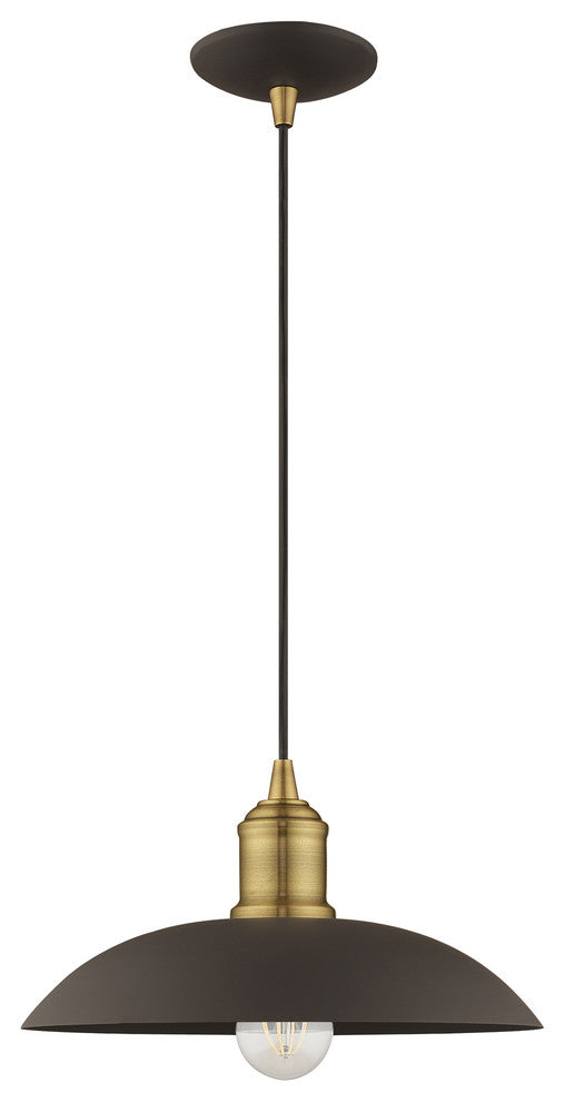 Livex Lighting Bronze 1-Light Mini Pendant