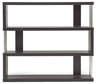 Barnes Dark Brown 3-Shelf Bookcase