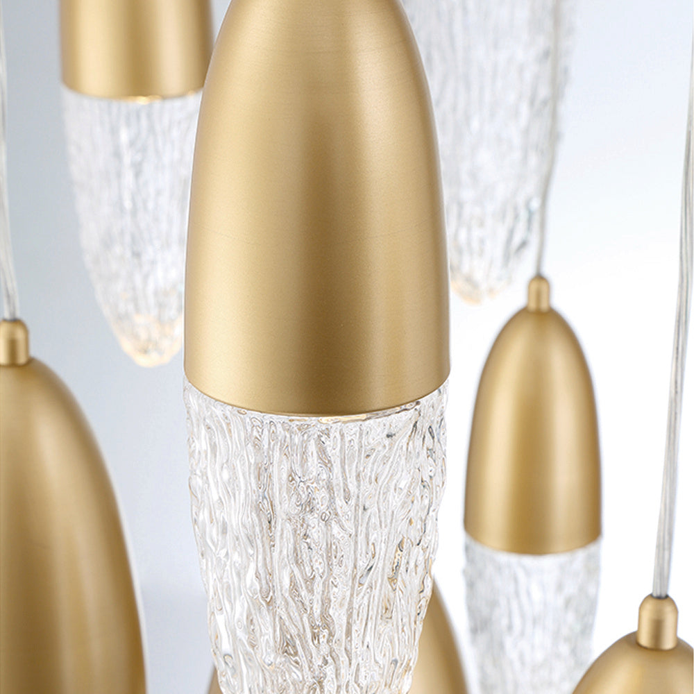 Ecrou 22-Light Chandelier, Gold