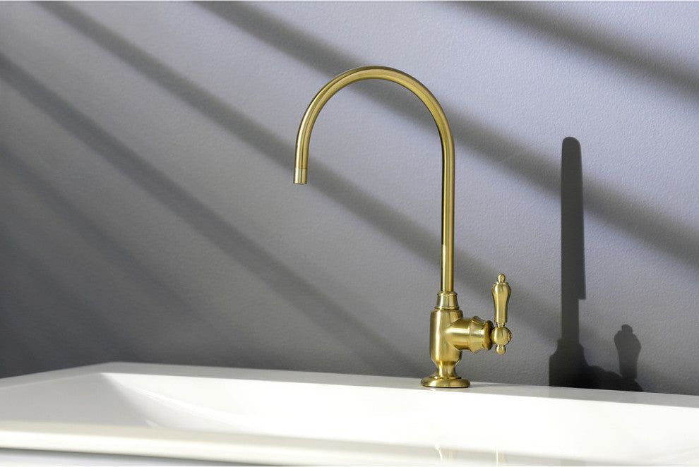 Kingston Brass Single-Handle Water Filtration Faucet, Brushed Brass