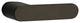 TÃ¼rgriff Italian Style Interior Door Handle, Carbon Black, Body and Key Cylinder