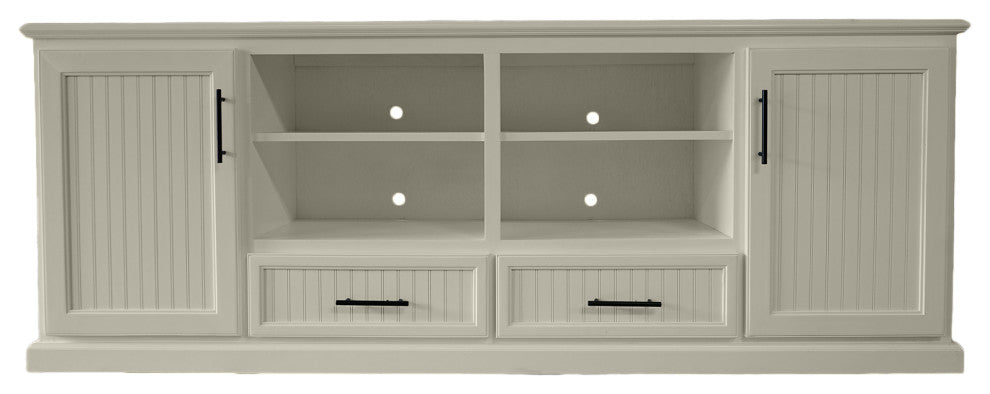 90" Modern Coastal TV Center, Concord Cherry