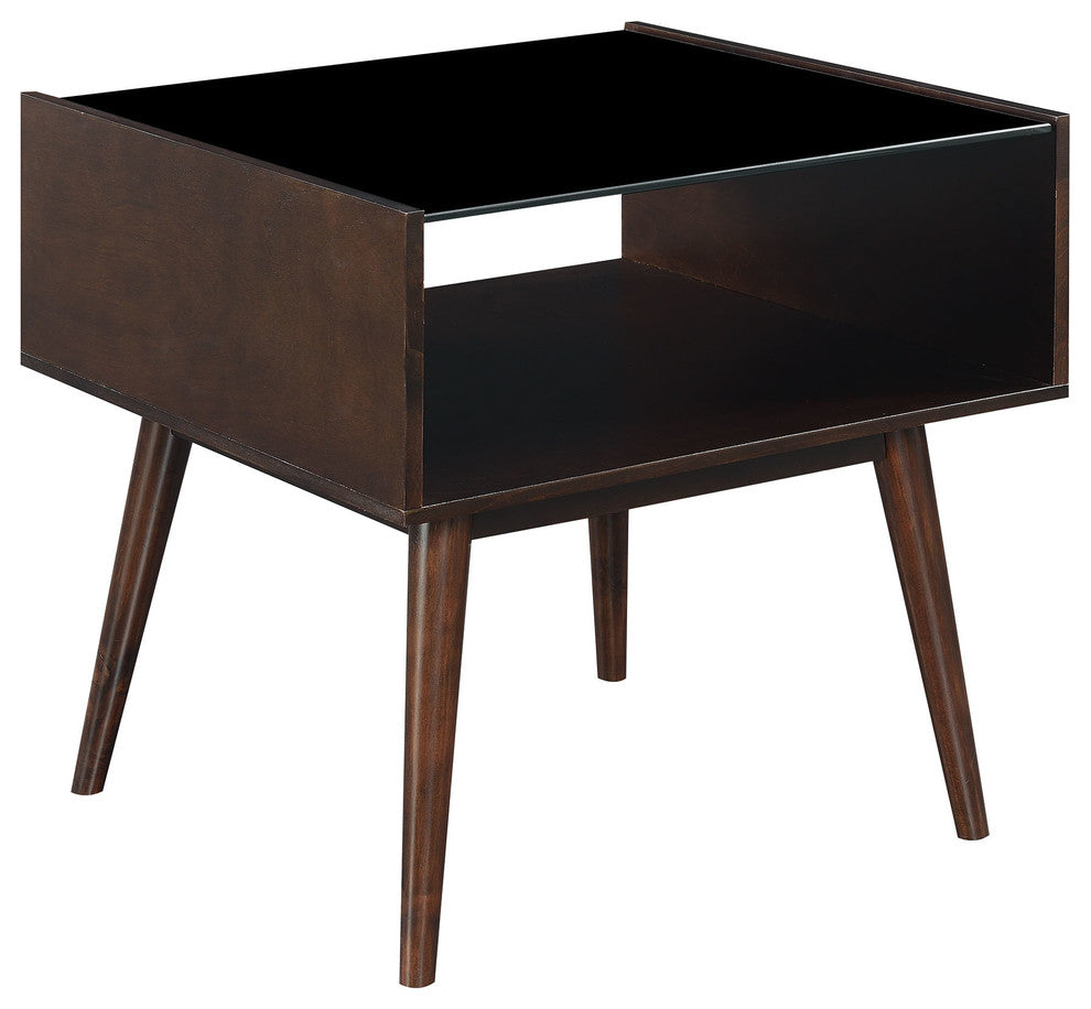 Picket House Furnishings Morgan Mid-Century End Table, Espresso