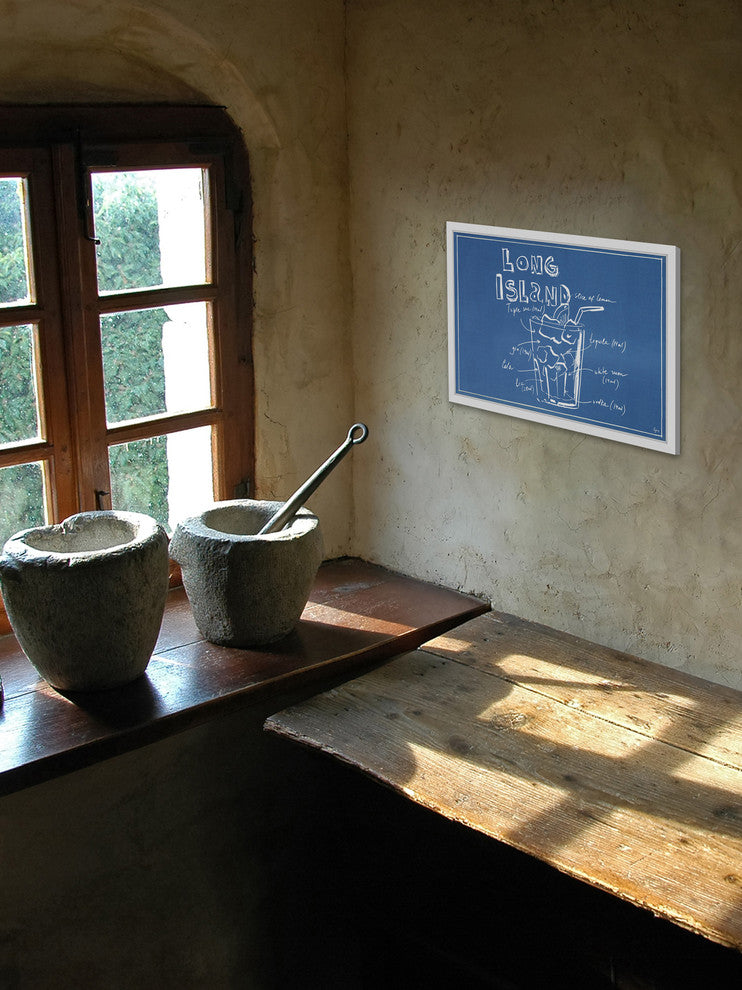 "Long Island Patented" Framed Painting Print, 30"x20"