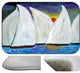 Sunset Sails Plush Bath Mat, 20"x15"