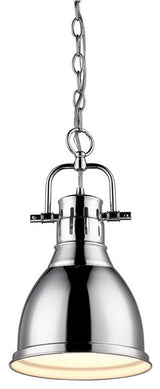 Golden Lighting Duncan Mini Pendant, Chrome
