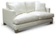 Galaxy 100% Top Grain Leather Modern Loveseat Sofa
