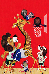 "Basketball" Painting Print on Canvas by Curtis