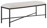 Uttermost Avenham Black Framed Bench