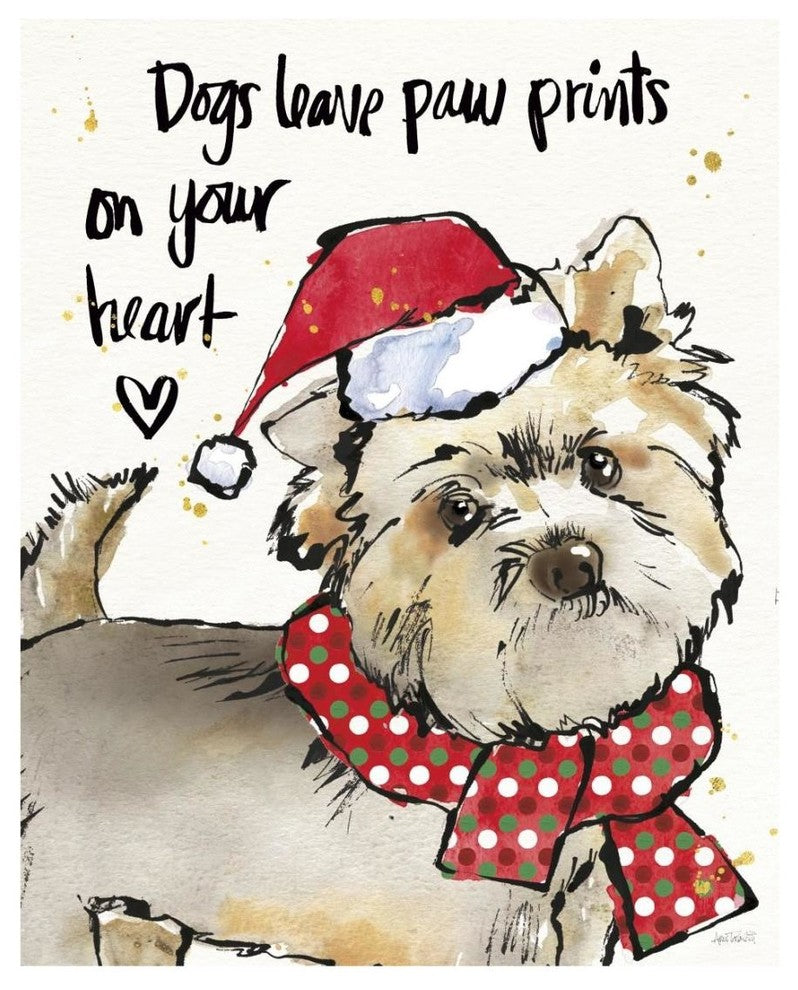 "Strike a Paws VII Christmas" Digital Paper Print by Anne Tavoletti, 18"x22"