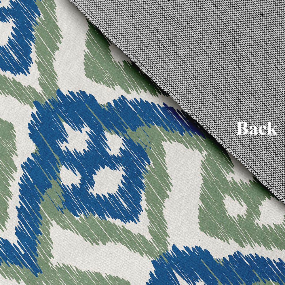 Hipster Spring Chenille Rug, Dark Cobalt Blue, 4'x6'