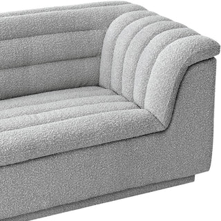 Cascade Upholstered Set, Grey, Boucle Fabric, Sofa