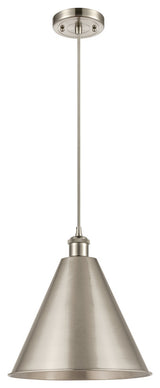 Ballston Cone Mini Pendant, Brushed Satin Nickel