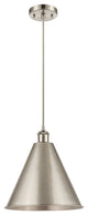 Ballston Cone Mini Pendant, Brushed Satin Nickel
