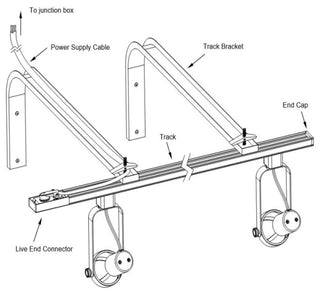 Wall Mount Suspension Bracket (Single Bracket), Dark Bronze
