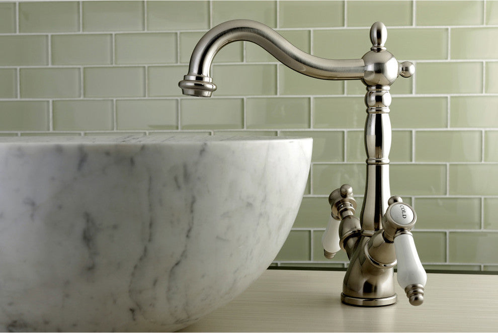 Kingston Brass Vessel Sink Faucet, Brushed Nickel