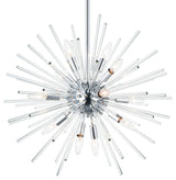 Maxim 28664 Polaris 12 Light 25"W Sputnik Chandelier - Polished Chrome / Clear