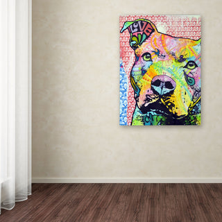 Dean Russo 'Thoughtful Pitbull II' Canvas Art, 14x19