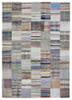 Rug N Carpet - Handmade Turkish 6' 11'' x 9' 10'' Vintage Patchwork Kilim Rug