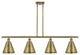Ballston Cone Island Light, Antique Brass, Antique Brass