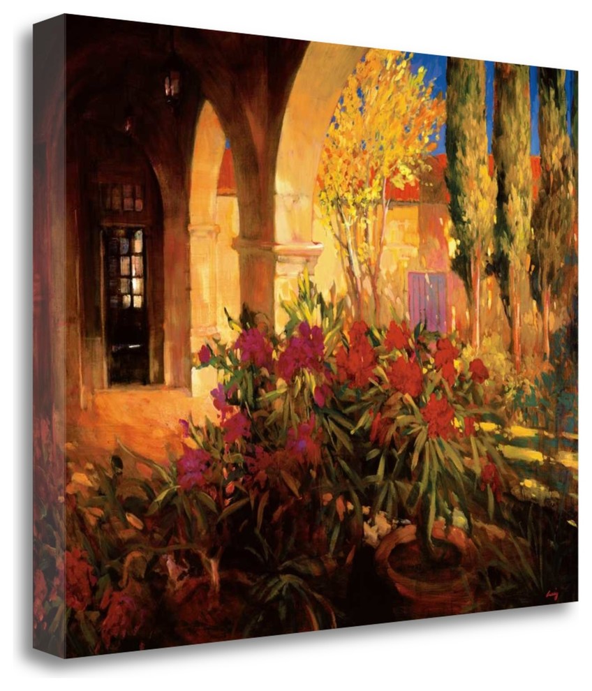 "Twilight Courtyard" By Philip Craig, Giclee Print on Gallery Wrap Canvas