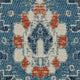 40" x 54" Alta Blue and Ivory 1/4" Rug'd Chair Mat